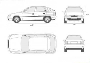 Voorruit Opel Astra F 91'-98'