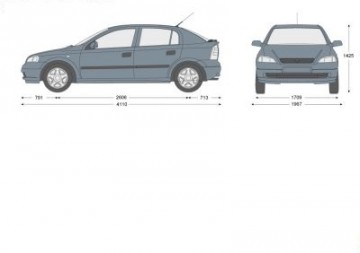 Voorruit Opel Astra G 98'-04