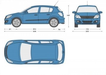 Voorruit Opel Astra H 04'-09'