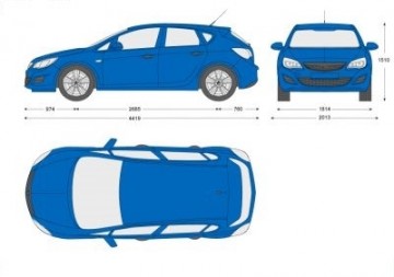 Voorruit Opel Astra J 09'--
